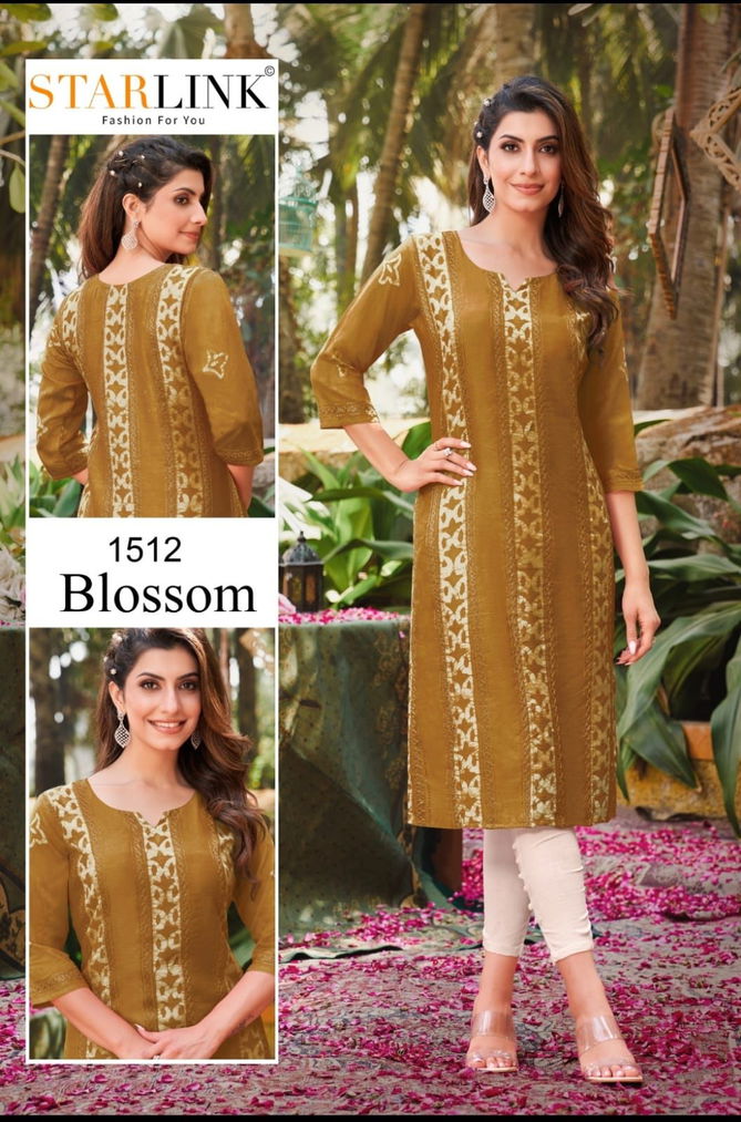 Starlink Blossom Regular Wear Wholesale Printed Kurtis Catalog